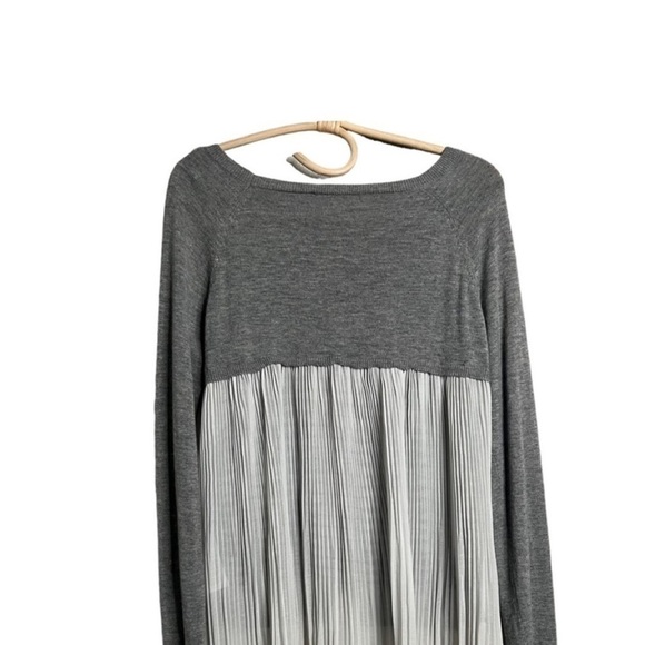 Patrizia Pepe Cashmere Silk Wool Blend Accordion Hi Lo Sweater Size Medium 2 - Picture 13 of 14